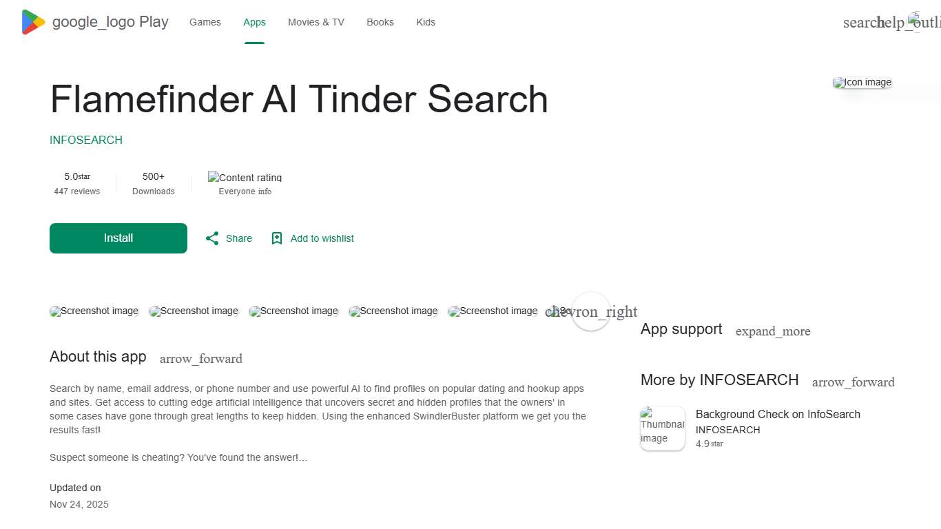 Flamefinder AI Tinder Search - Apps on Google Play